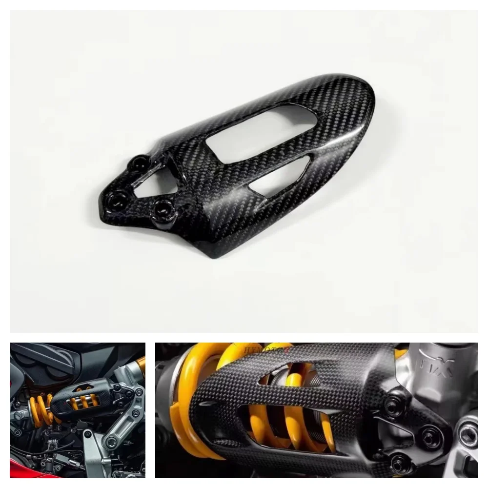 

For DUCATI Streetfighter / Panigale V2 899 1199 959 1299 Motorcycle Carbon Fiber Shock Absorber Cover Accessories Fairing Kits
