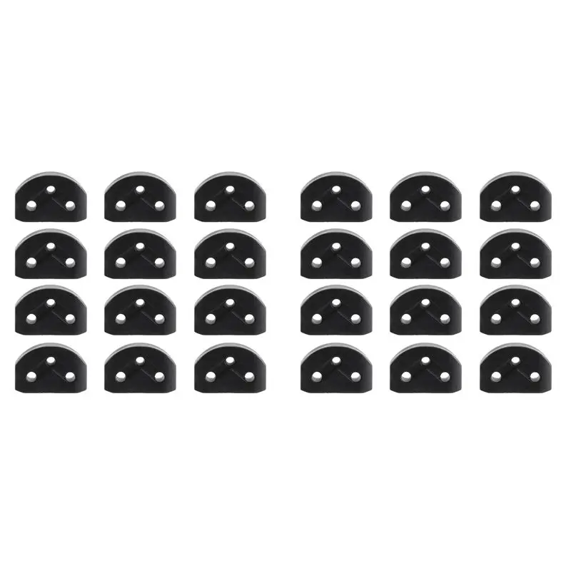ABKV-24 Piezas Rodillos para Guitarra Clásica, Guías Retenedoras de Cuerdas, Bloqueadores de Cuerdas de Guitarra, Abrazadera de Bloqueo de Tuercas, Negro