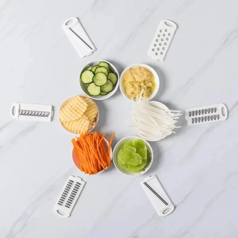 9 in 1 Vegetable Cutter Multi-Functional Potatoes Manually Cut Shred Slicer Grater Kitchenware Acceesories Tools