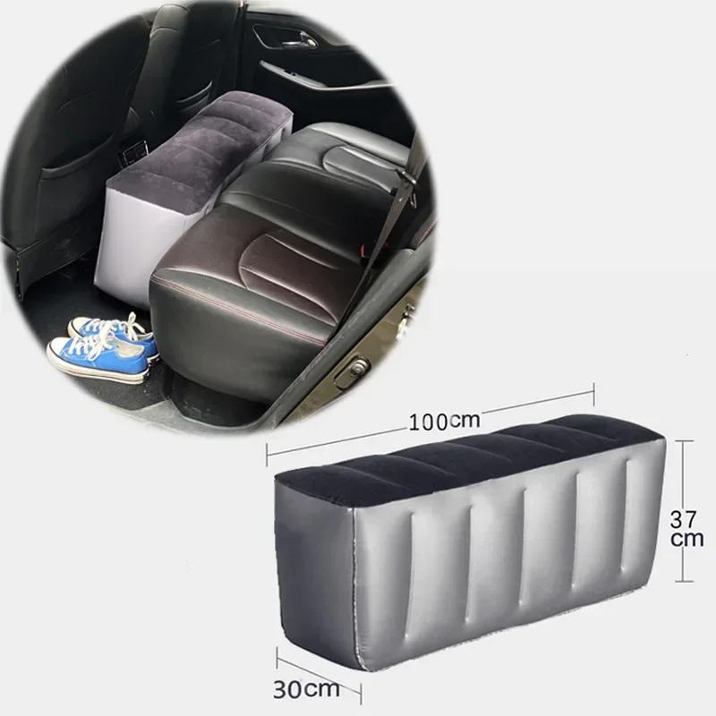 Inflatable Car Travel Bed Mattress for Auto Seat Accessories Back Seat Gap Pad Air bed Cushion Outdoor without Air Pump