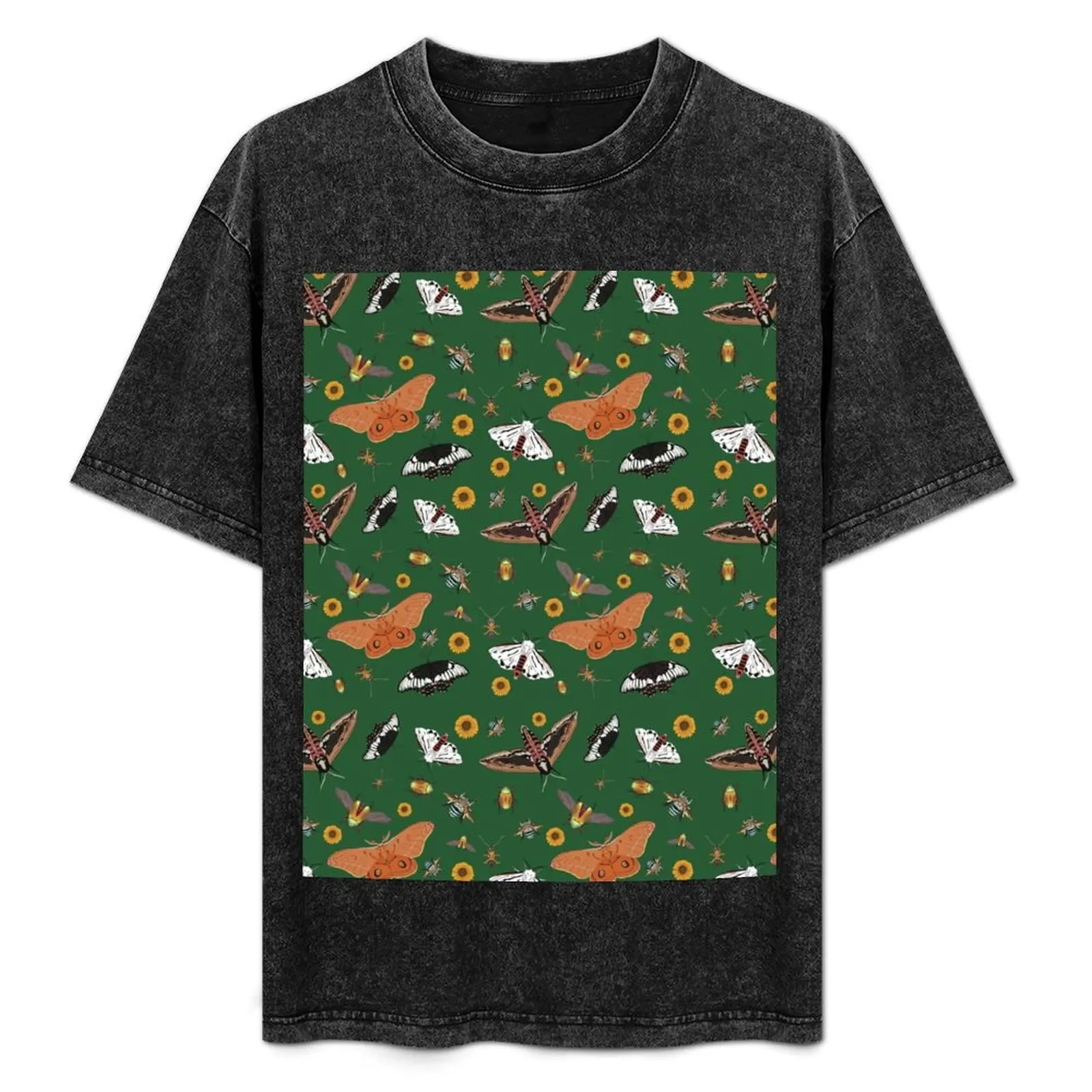 Australian Pollinators- Green T-Shirt Casual Everyday Short Sleeve T-Shirt