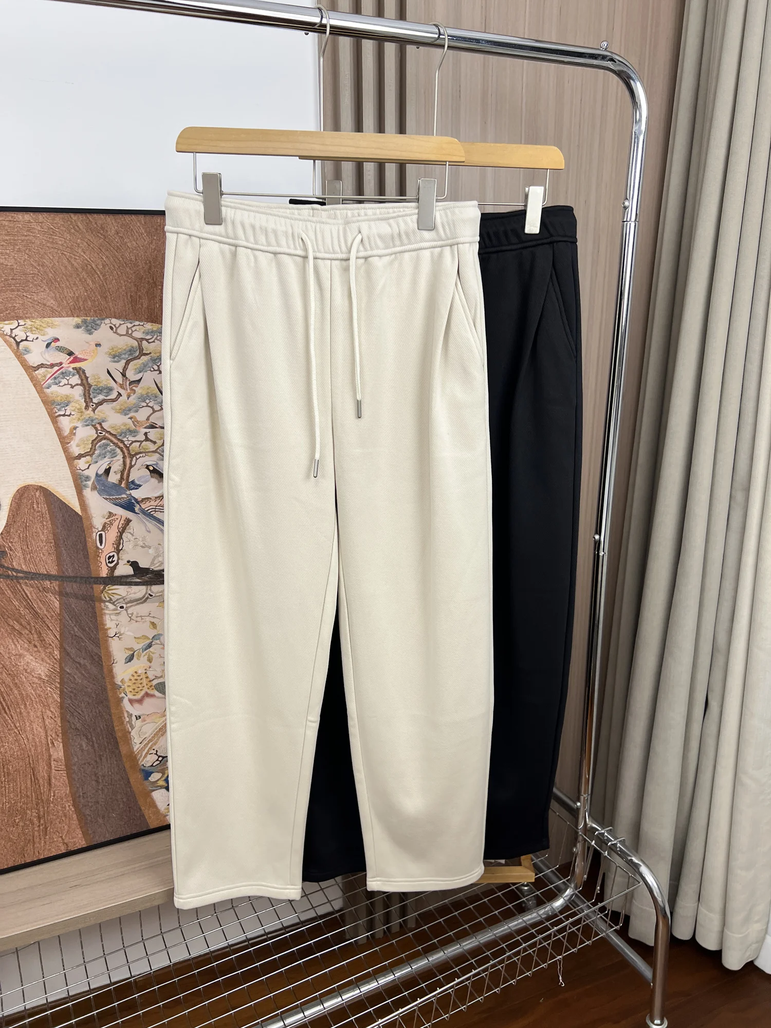 

Men's Winter Thiened Fce Lined Casual Pants All Match Long Trousers Comfortable Loose Fit Harlan Sle Non-Mall Same