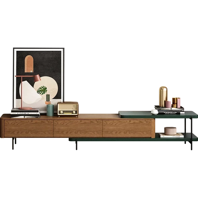 

Walnut TV Cabinet Modern Minimalist Living Room Locker Small Apartment Light Luxury Floor