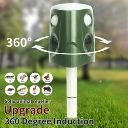 Solar betriebene Tier Repeller wasserdichte Pir Sensor Outdoor Garten Anti Katze Hund Eber USB Ultraschall Solar Alarm Drive Repeller