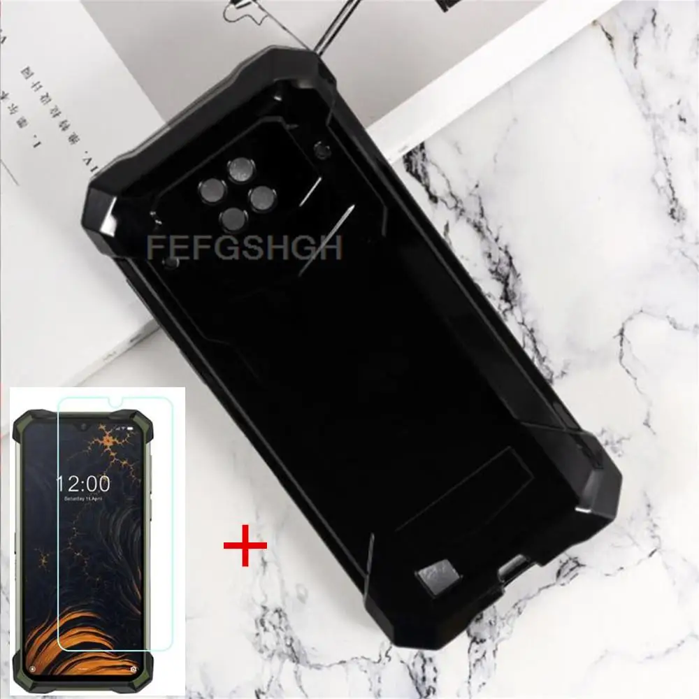 Antiklopmiddelen Soft Tpu Telefoon Case Voor Doogee S88 Pro Plus Siliconen Cover Bumper Gehard Glas Voor Doogee S88Pro 6.3