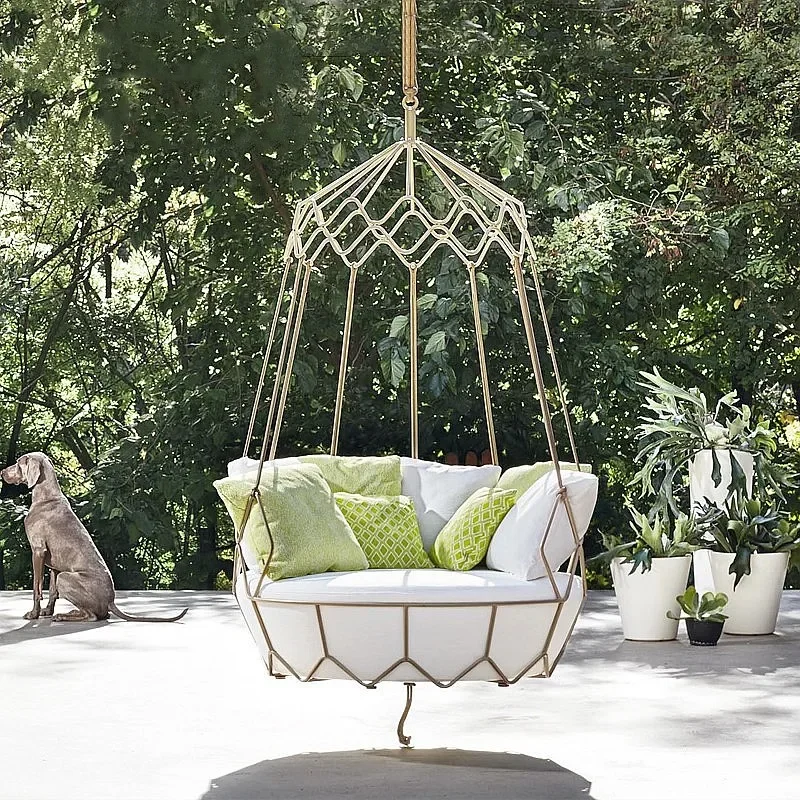 

Outdoor swing courtyard gondola hanging bird's nest balcony cradle chair simple furniture designer villa sofa hammock