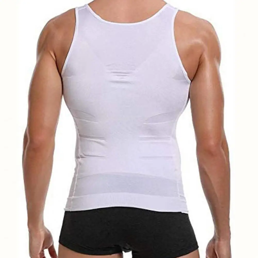 Men Shapewear Vest Premium Men\'s Shapewear Vest Compression Tummy Control Breathable Gym Tank Top Thin Fit Tank Top