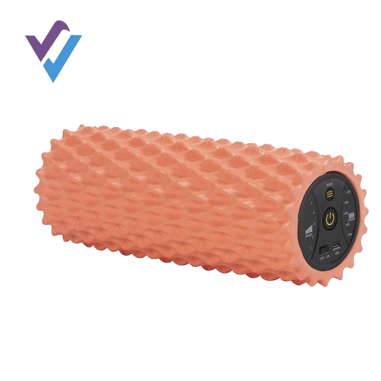 

2022 New Led Display Electric Vibrating Foam Back Roller Dropshipping Exercise Epp Muscle Recovery Vibrating Massage Foam