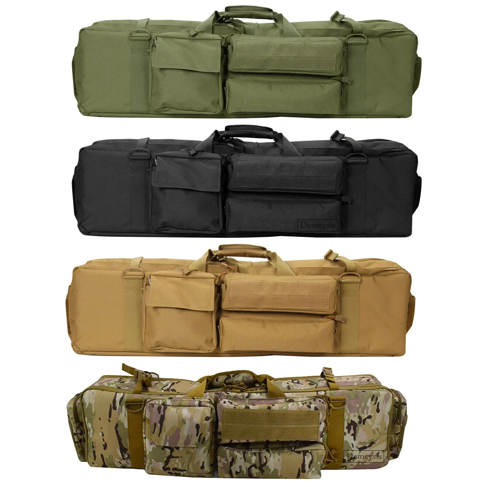 Tactical Dual Gun Bag Outdoor Hunting Rifle Carrying Shoulder Bag Shooting Airsoft Paintball Gun Bags for M249 M4A1 M16 AR15