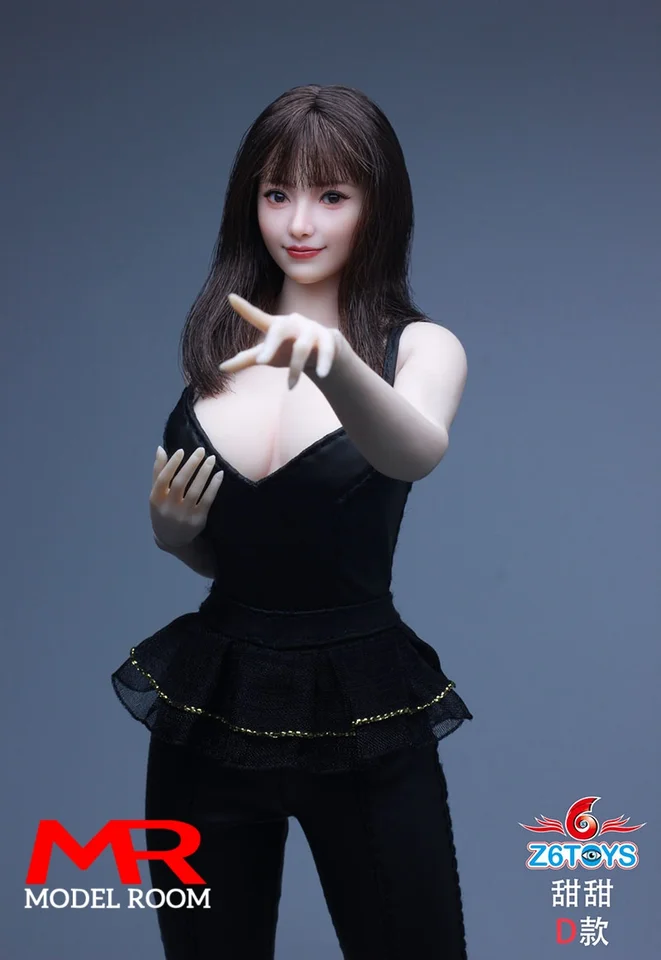Z6TOYS ZC021 1/6 Scale Sweet Girl Movable Eyes Head Sculpt Carving