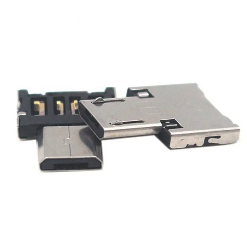 1PCS OTG Micro USB Type C Adapter USB-C Male to USB 2.0 Female Data Connector for Macbook Android Phone