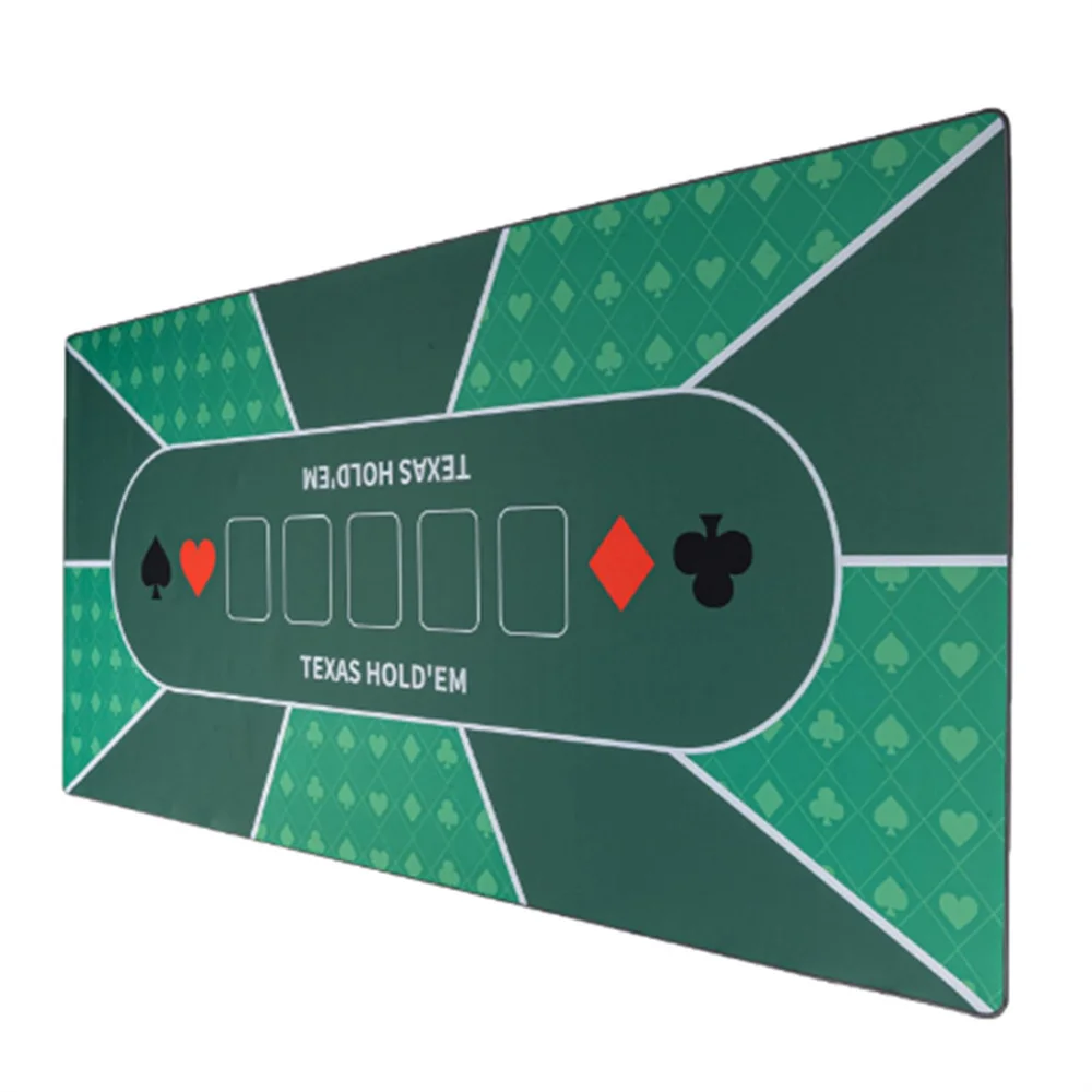 Grande tappetino da poker professionale Texas Hold'em Tappetino da poker Tappetini da tavolo da casinò in gomma Mahjong Giochi da tavolo Tovaglia Accessori