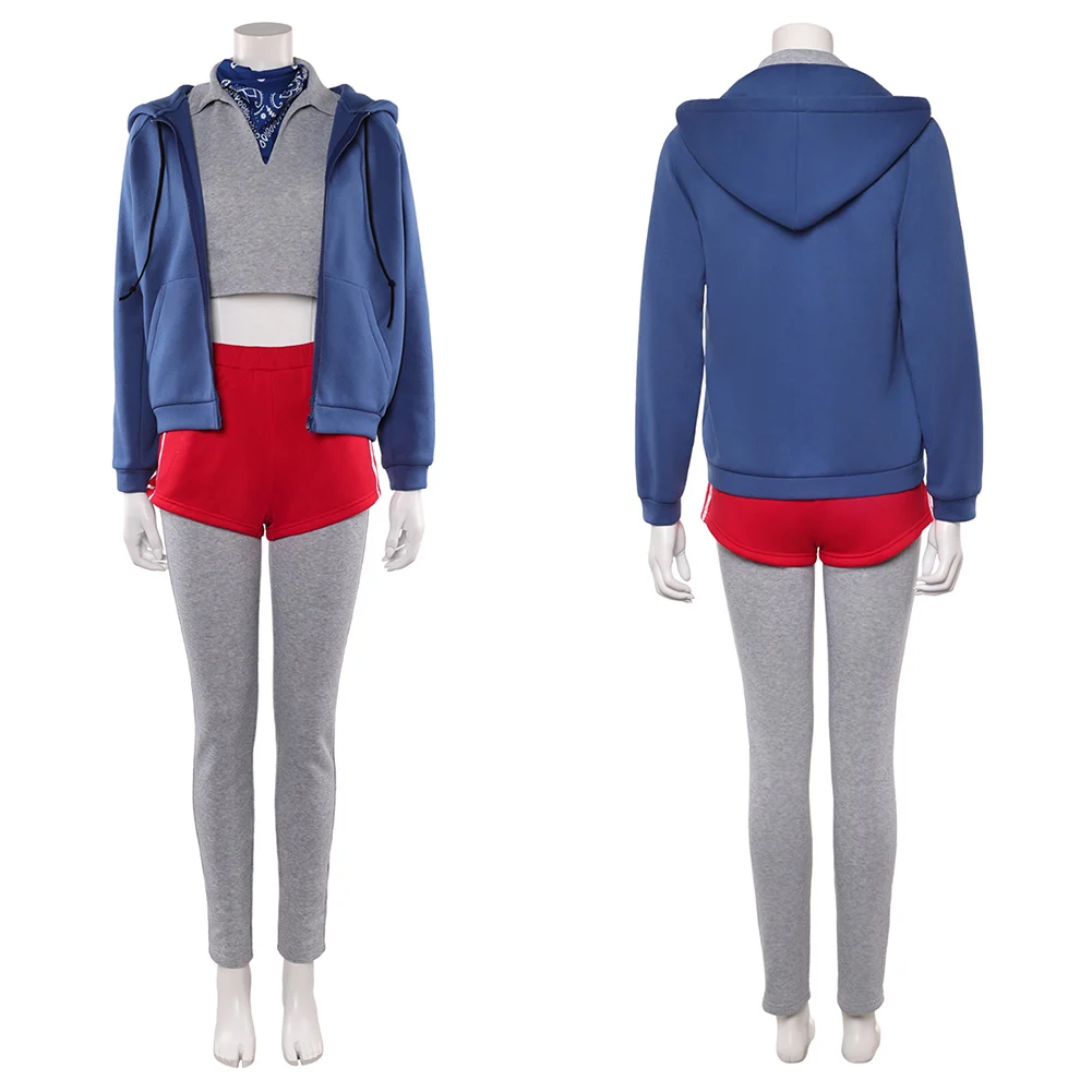 

TV ST 5 Eleven ​Cosplay Clothes Set Blue Coat Grey Costume Suit Outfits Halloween Roleplay Clothing Uniform Women Carnival Party