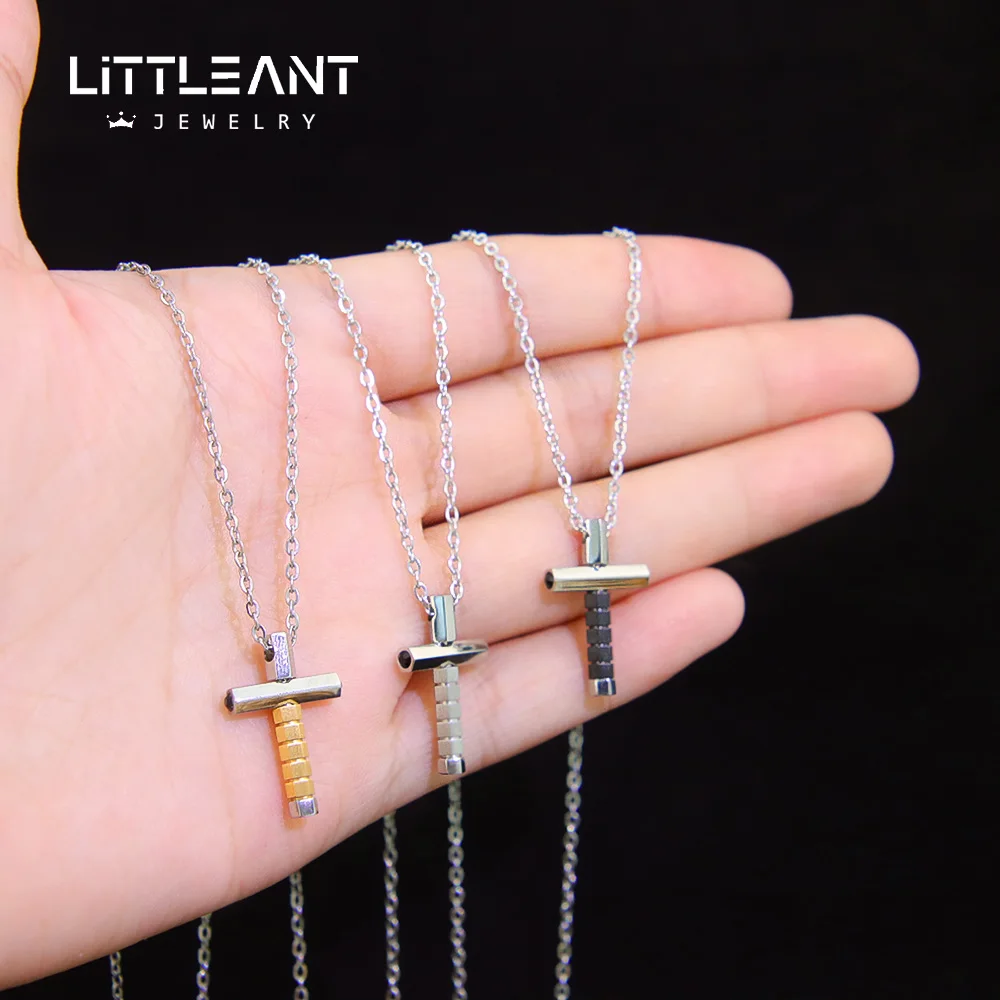 High Quality Christian Jesus Cross Necklace Pendant 316L Stainless Steel Crucifix Collares Men Religious Jewelry Gifts