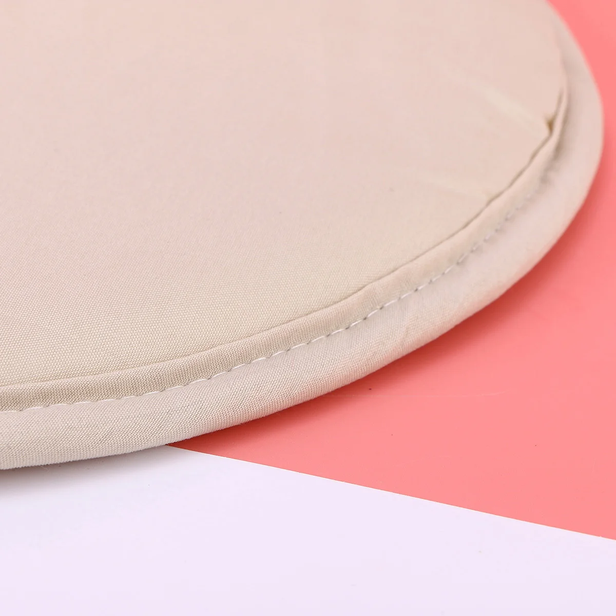 

Круглая подушка для сиденья стула, мягкая удобная нескользящая основа, идеально подходит для обеденных стульев, офисных стульев, сидений в ресторане, бежевый цвет