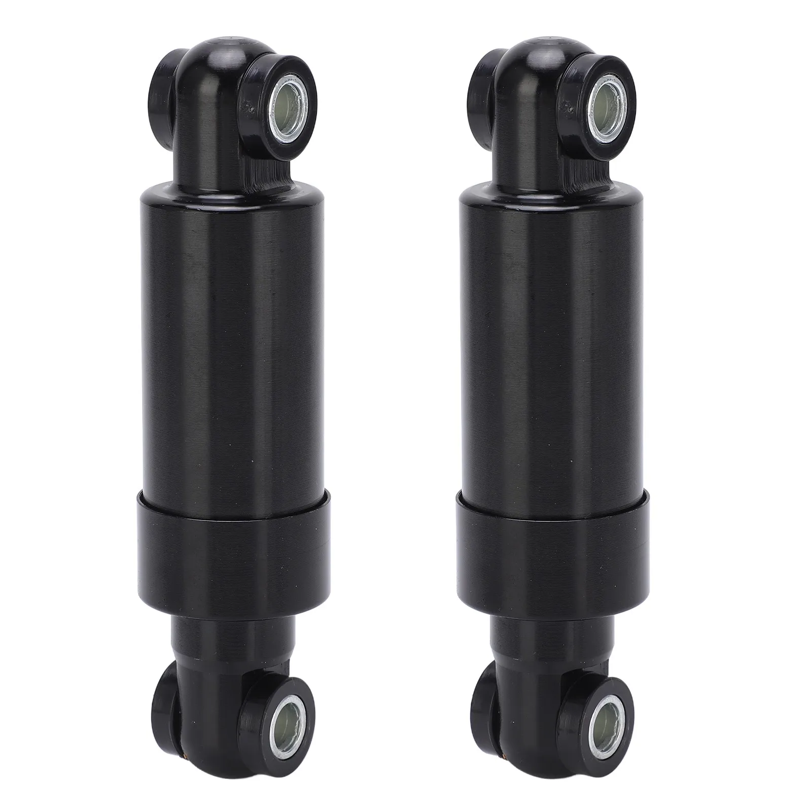 2pcs Shock Absorber Black 750lbs 110mm Steel Alloy Rustproof for Folding Scooter Electric Bike