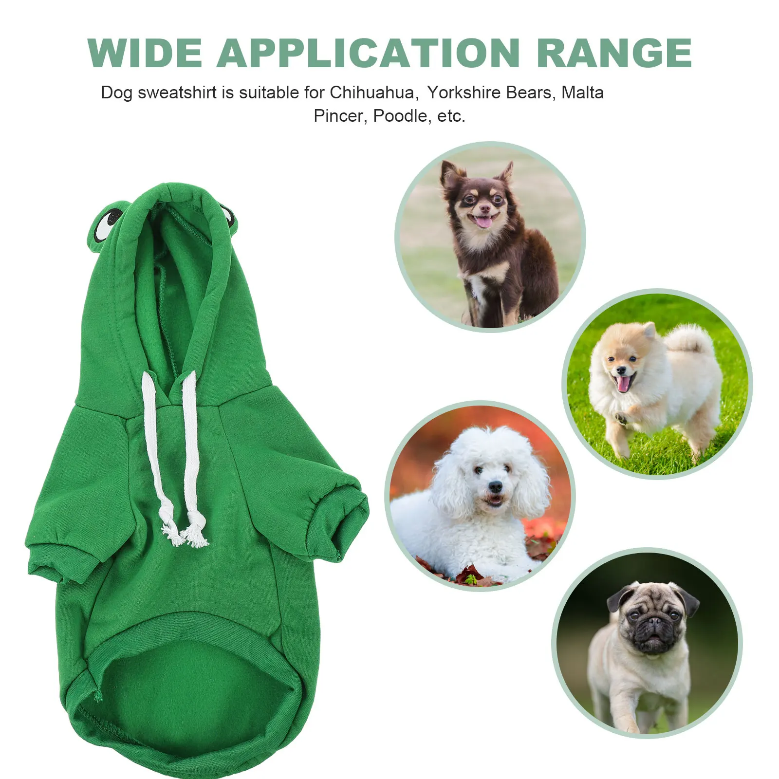 

Sweatshirt Dog Sweater Small Dogs Winter Clothes Outfit Polyester Fashion Aesthetic