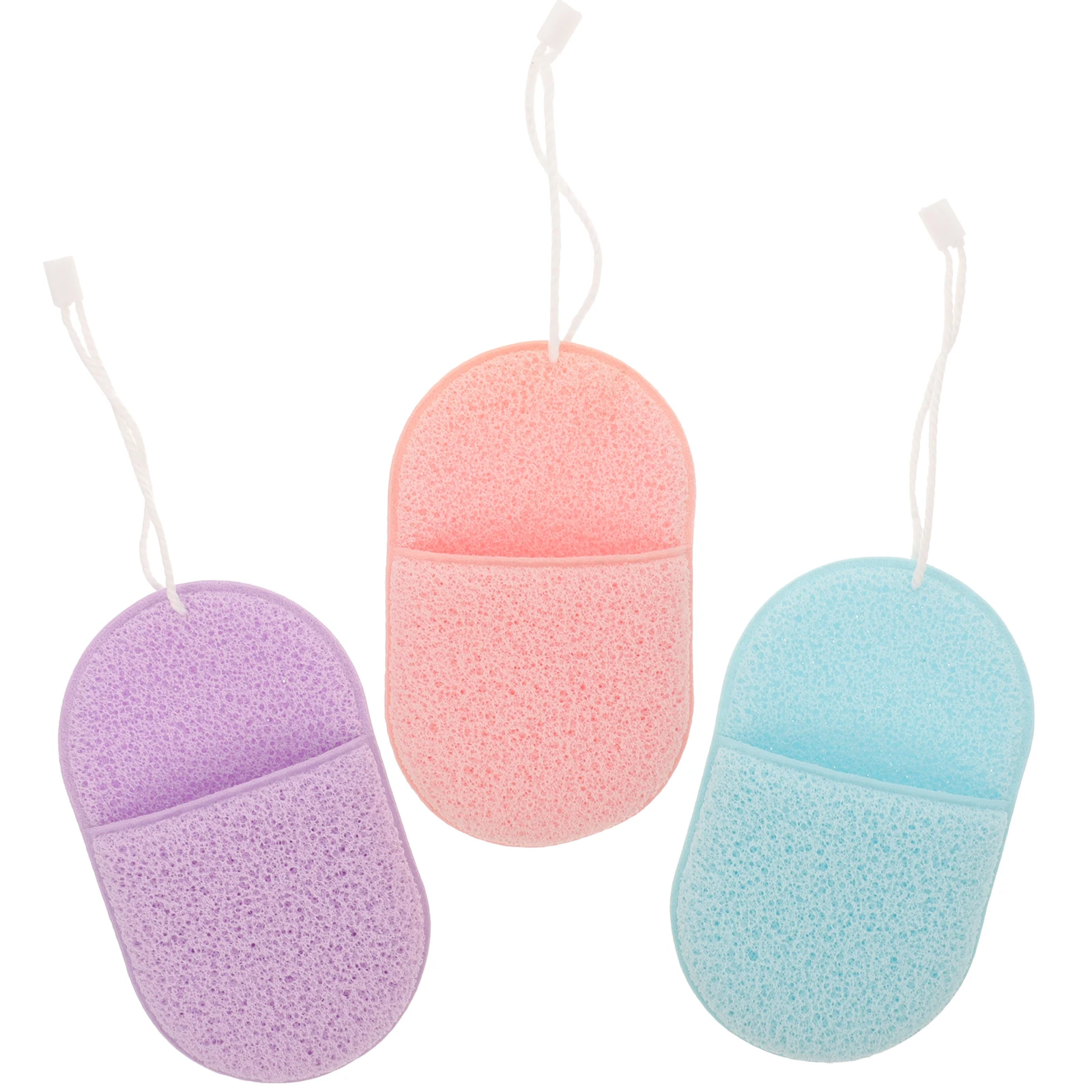 

3Pcs Face Cleansing Sponges Gentle Exfoliating Facial Sponges for Deep Pore Cleaning Facial Exfoliating Pads Face Sponge