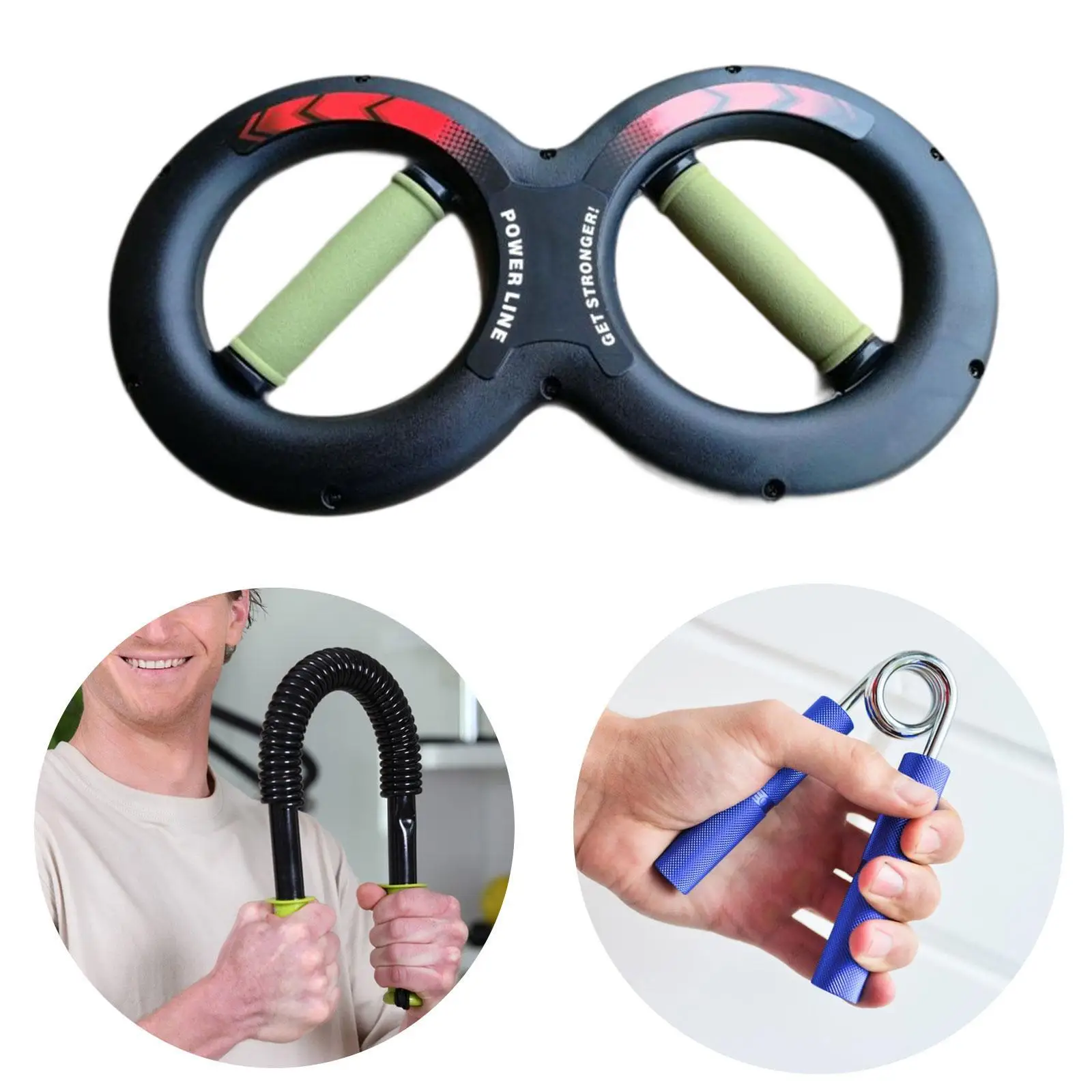 Forearm Exerciser Muscular Strength Arm Trainer Rotating Hand Exercise Tool Fitness Equipment for Home Workout