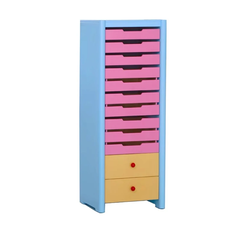 

Designer Drawer Cabinet Dopamine All Solid Wood Side Cabinet Nordic Cabinet Cream Wind Storage Side