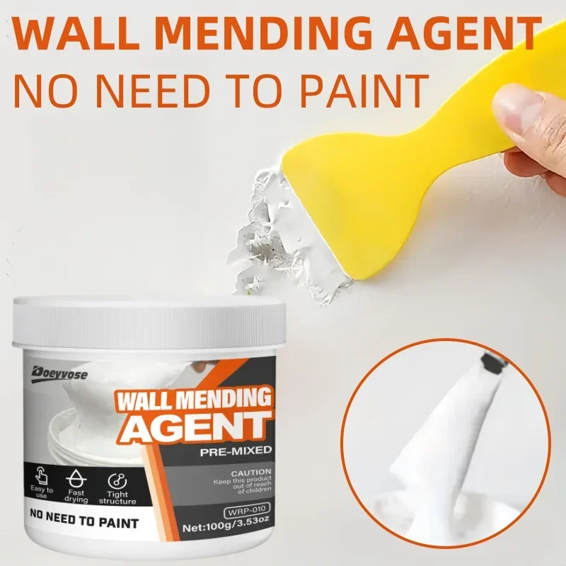 500g/300g/100g Waterproof Wall Mending Paste Quick Dry Fix Wall Cracks & Holes