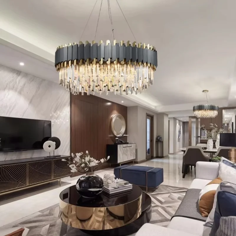 

Creative Led Crystal Chandelier For Living Dining Room Modern Home Decor Kitchen Lamp Luxury Hanging Lighting New Cristal Lustre