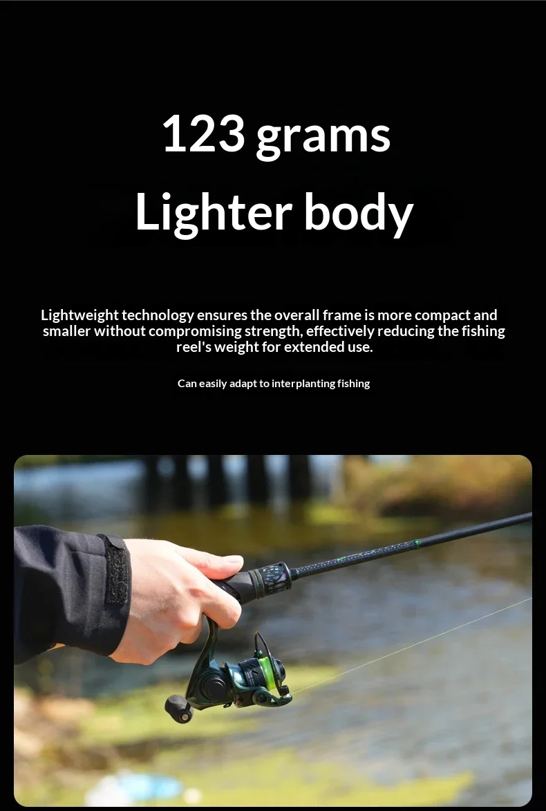 Cadence 250 Spinnfischrolle Mini Metallspule Ultraleicht Glatte Spule Angelrolle für Süß- und Salzwasser Pro – Detail 6