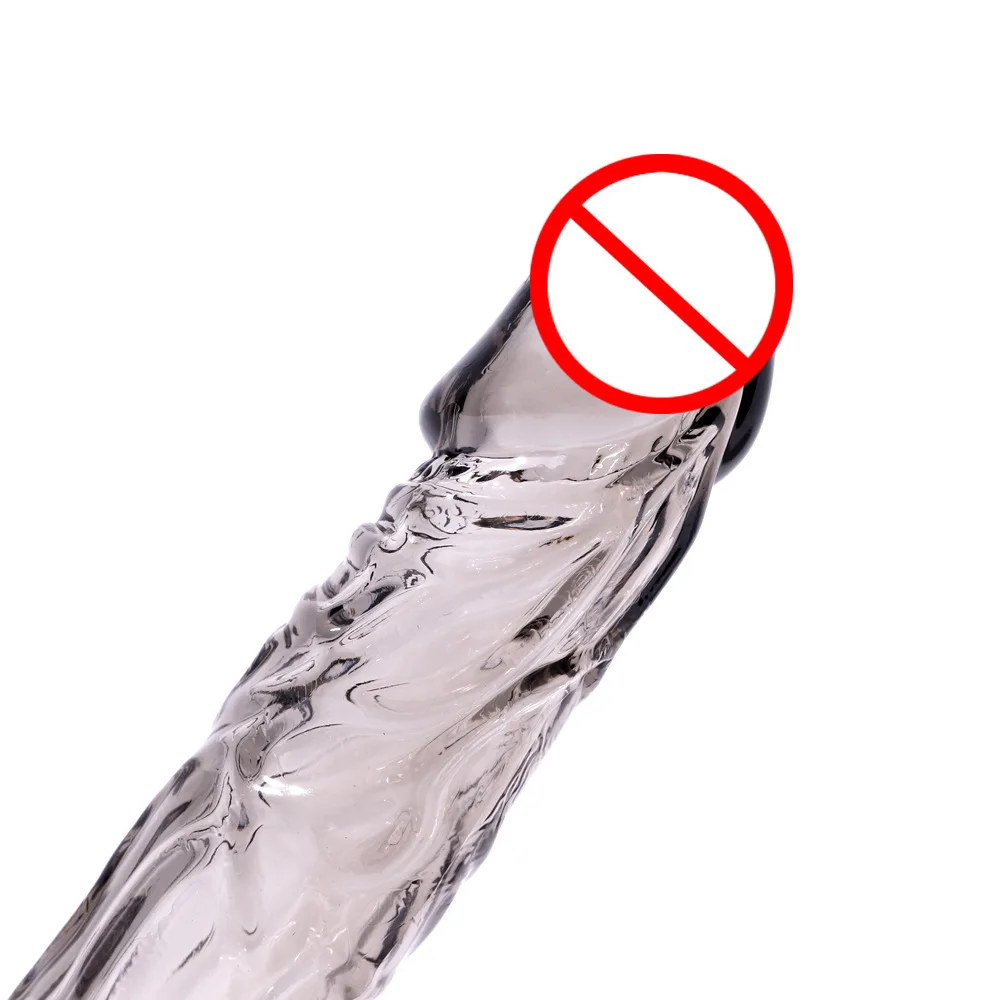 Extension Reusable Condom Penis Sleeve Crystal Clear Condoms Male Enlargement Time Delay Spike Clit Massager Cover Sex Tool