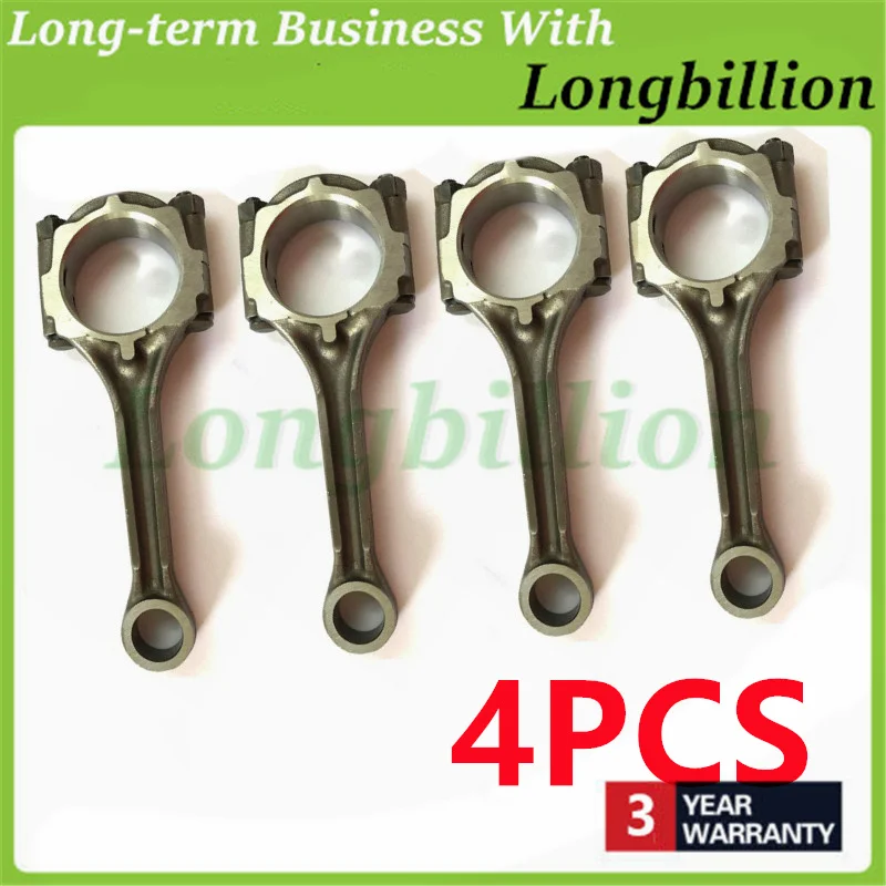 4PCS Engine Connecting Rod 23510-23700 2351023700 23510 23700 For Hyundai Elantra Tucson Tiburon Kia Soul Spectra5 Sportage 2.0L