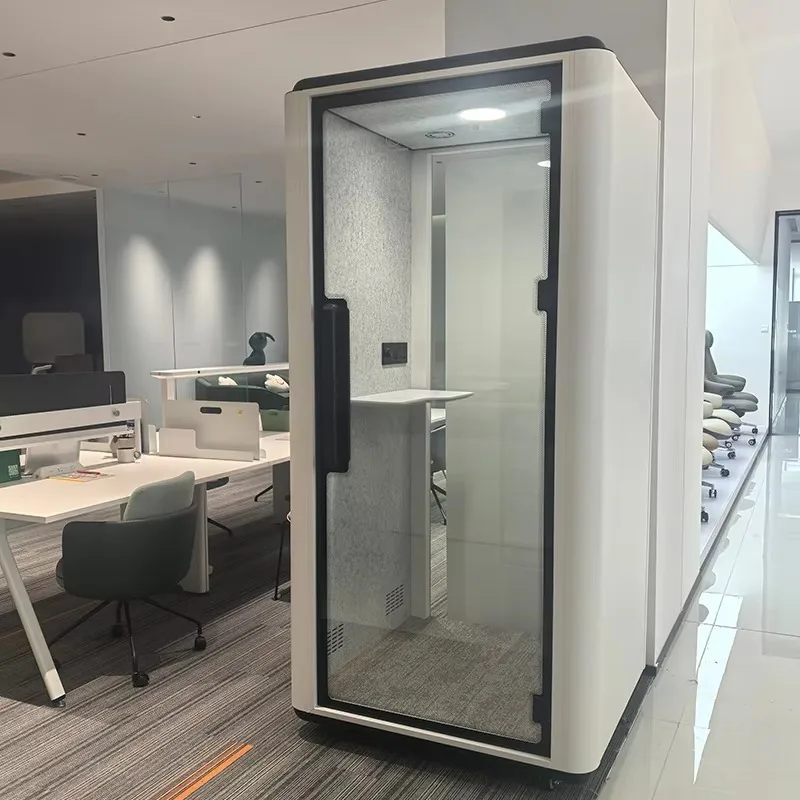 Movable Modern Soundproof Booth Acoustic Private Office Outdoor Meeting Pod Phone Booth Office Working Studio Warehouse
