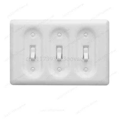 Retro Ceramic White Switch Socket 120 Type Double Opening Lever Single Double Control, Replacement Part