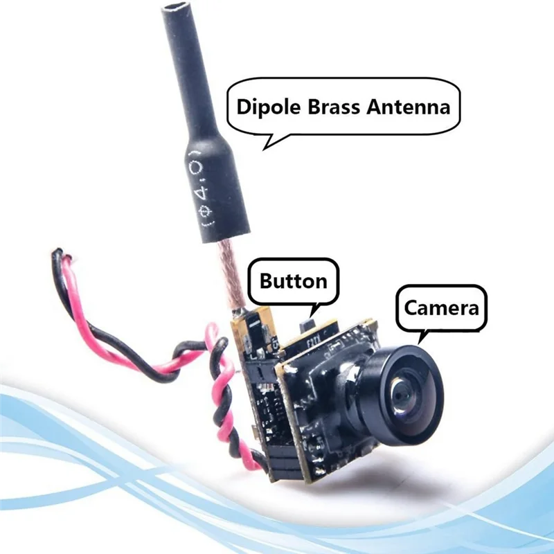 

ABKN-Micro AIO 800TVL Camera 5.8Ghz 25Mw FPV Transmitter Withdipole Brass Antenna Combo Forfpv Quadcopter Drone 701U-A