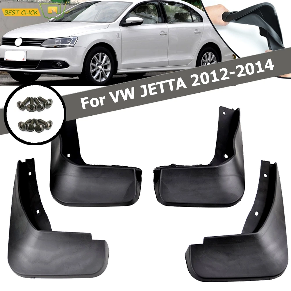 Front Rear Car Mud Flaps For VW Jetta Mk6 A6  Vento Sedan 2011 2012 2013 2014 Mudflaps Splash Guards Mud Flap Fender Mudguards