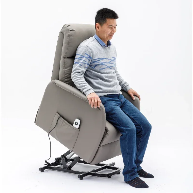Comfortable electric standing sofa for the elderly, remote control standing chair, small apartment multi-functional leather sofa