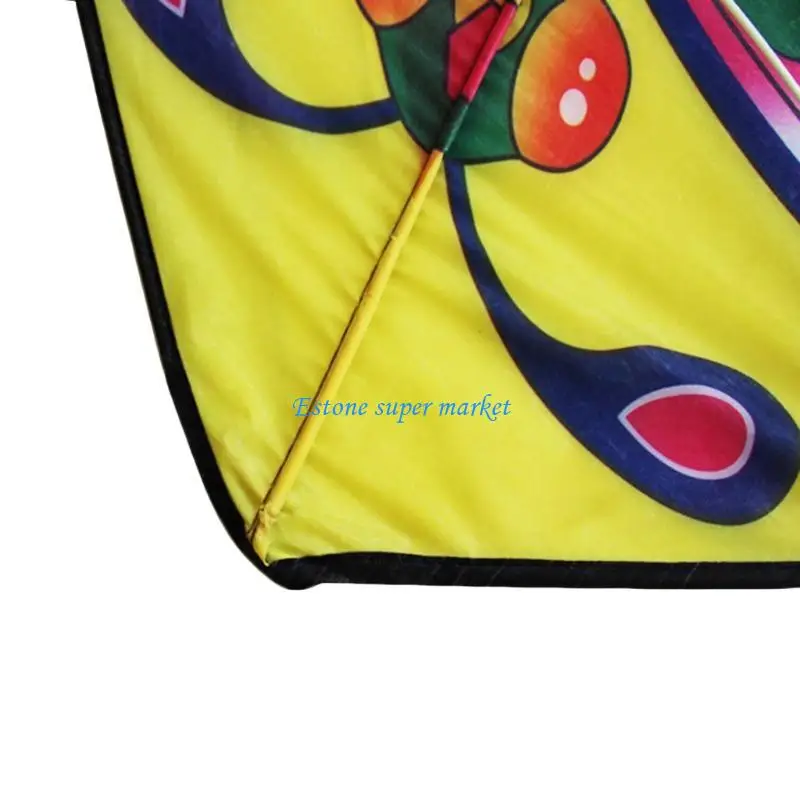 Cerf-volant coloré 090B avec longue queue en forme Triangle, cadeau pâques printemps pour garçons enfants