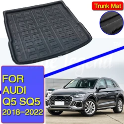 Tailored Boot Cargo Liner Tray For Audi Q5 SQ5 FY MK2 2018 2019 2020 2021 2022 Trunk Floor Mat Liner Carpet Waterproof Anti-slip