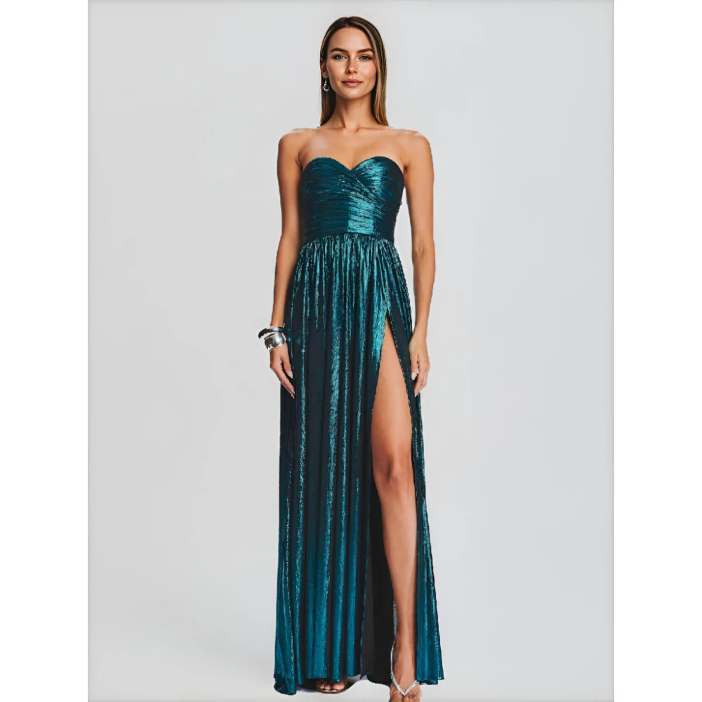 

ESBRIDE Luxury Evening Dresses 2025 New Women Sleeveless Strapless Long Prom Party Gown Vestidos Couture Luxury Evening Dresses