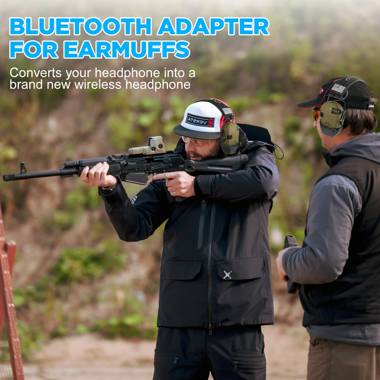 Imagem -02 - Adaptador Bluetooth Design para Walkers Series Electronic Shooting Earmuffs Converter Fio para Wireless One w1