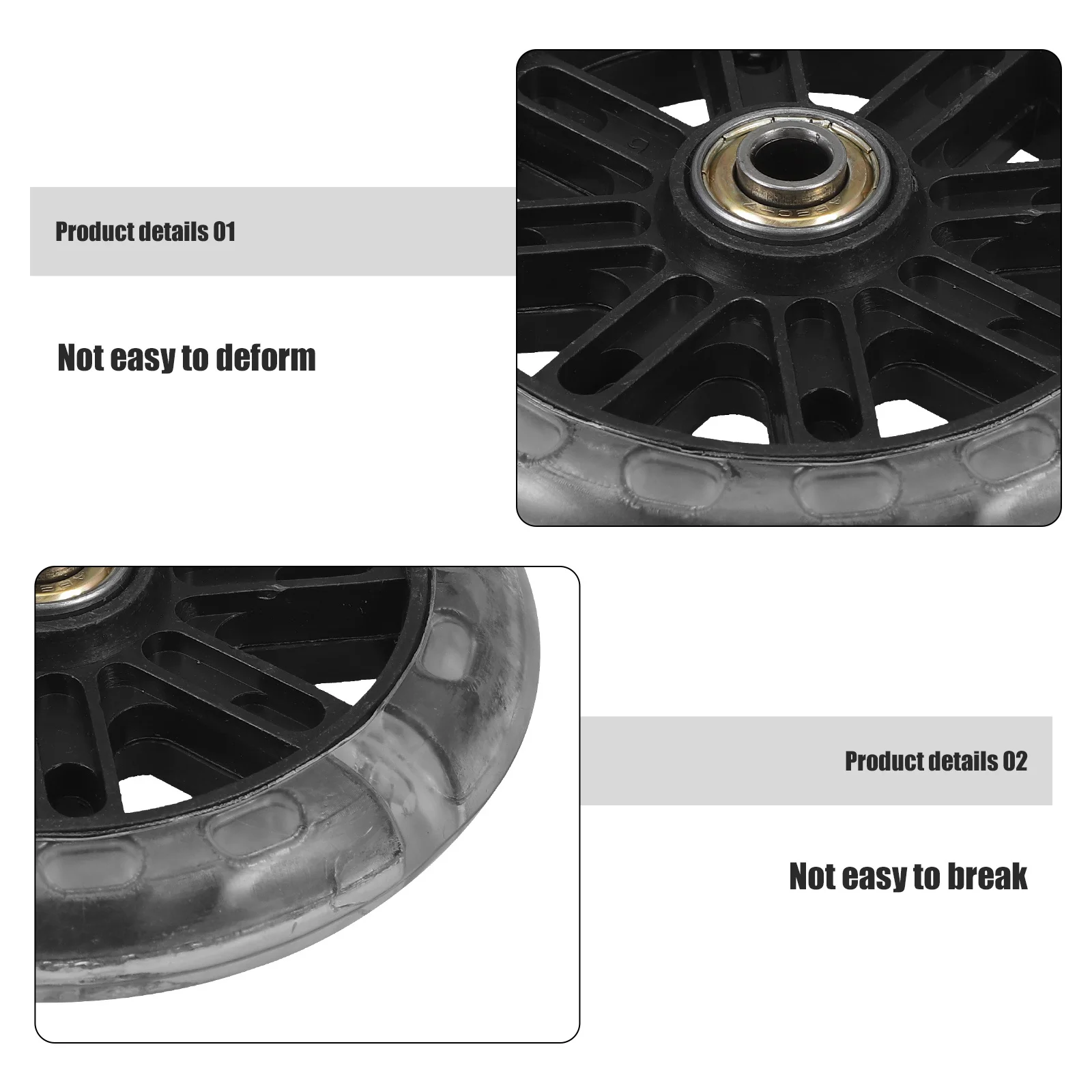 

2 pcs Flashing Auxiliary Wheel 14 Inch Black Mute Training Wheels For Bike Balance Support Sturdy Adjustable