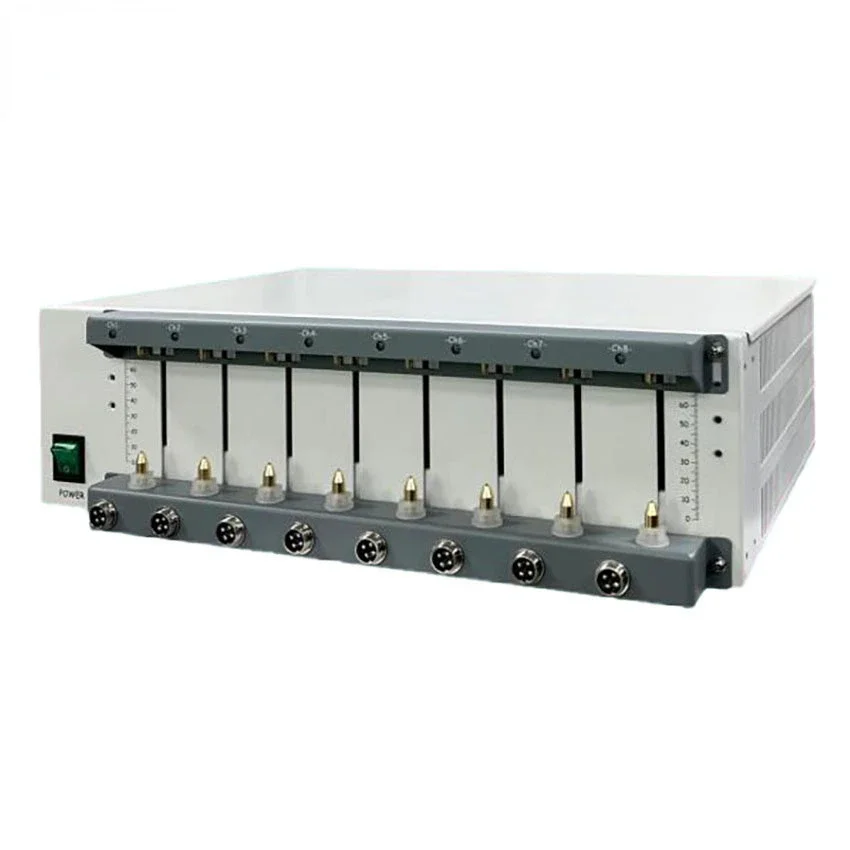 cross-border 8 Channel Lithium Battery Capacity Tester, Charge and Discharge,  18650 Battery Capacity Tester with holder