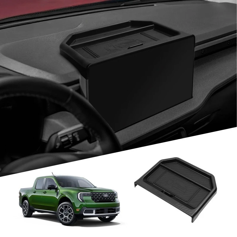 Für Ford Maverick 2025 2026+ Armaturenbrett-Aufbewahrungsorganizer Mittelkonsolen-Einsatzfach Magnetischer Deckel Verstecktes Panel Geheimfach
