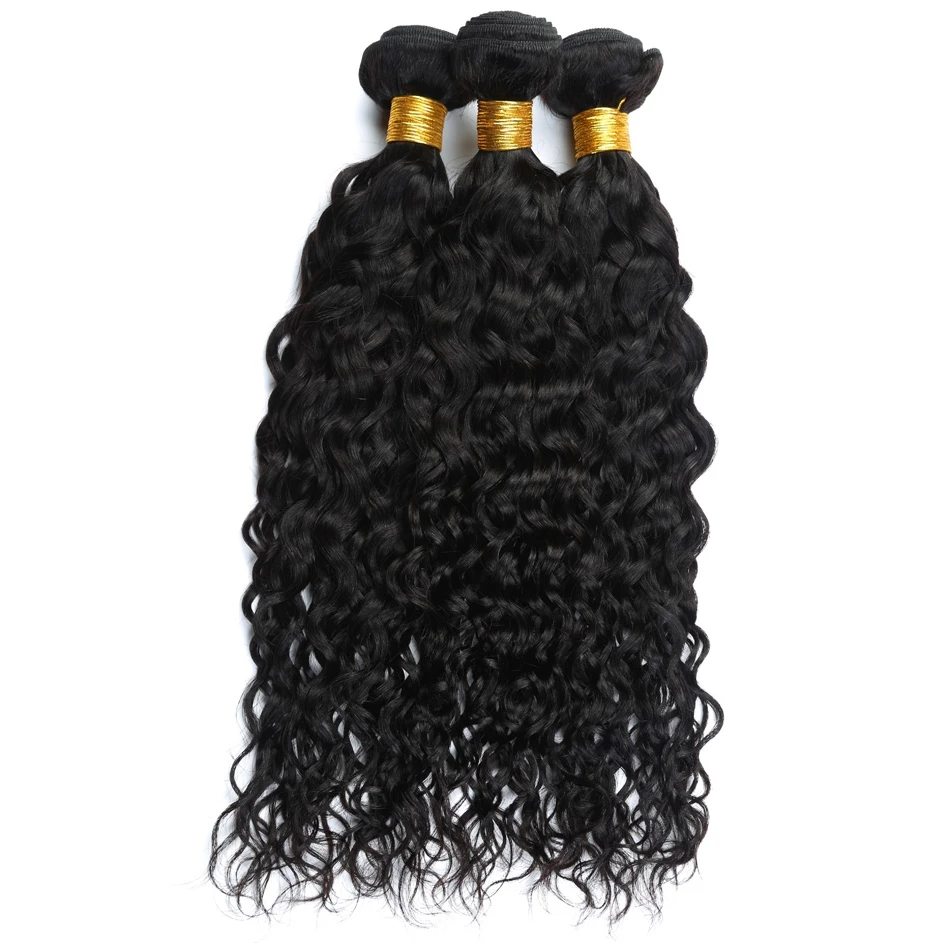 Water Wave Bundles Brazilian Hair Natural Weave Bundles Hair Extensions Human Hair Bundles For Women 1/3/4 pcs Deep Wave Curly