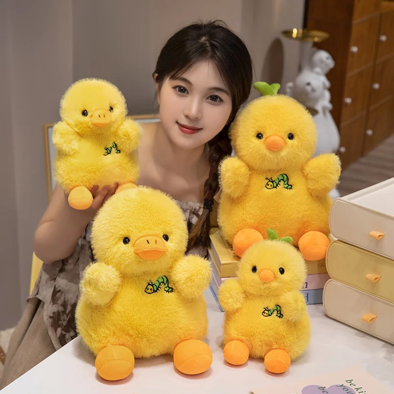 20/30cm simulação dos desenhos animados anime pequeno pato amarelo e pequeno frango amarelo brinquedo de pelúcia crianças kawaii boneca presentes do festival