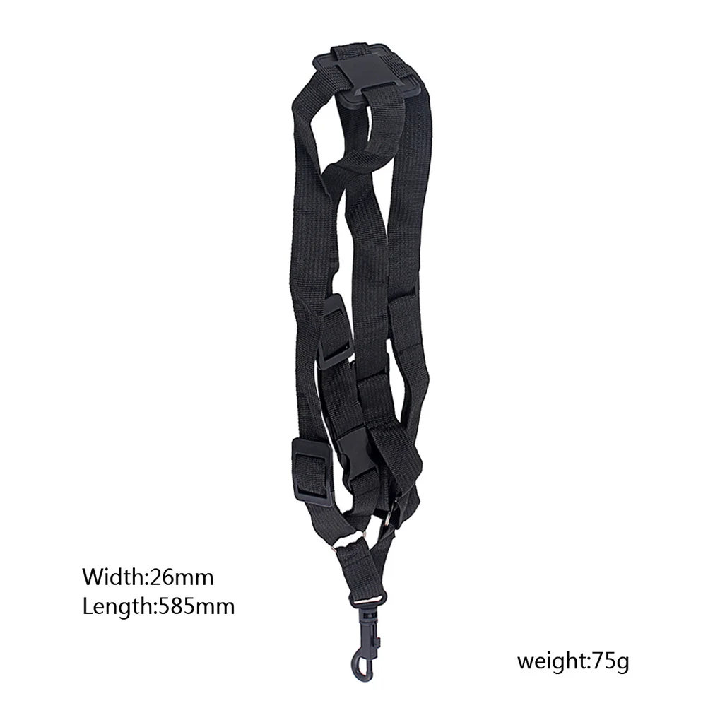 

Adjustable Ga153 Saxophone Shoulder Belt Black Universal for Alto Tenor Soprano Sax Parts Accessories Sax Harness