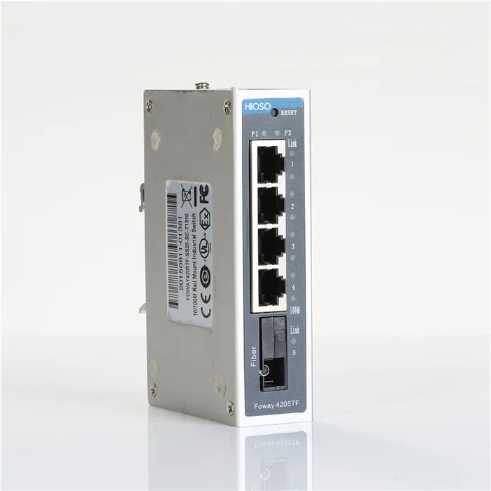 

Hot Selling 5 Ports Din Rail Switch Support Wide Temperature -40 to 80 Degree High Temperature Switch