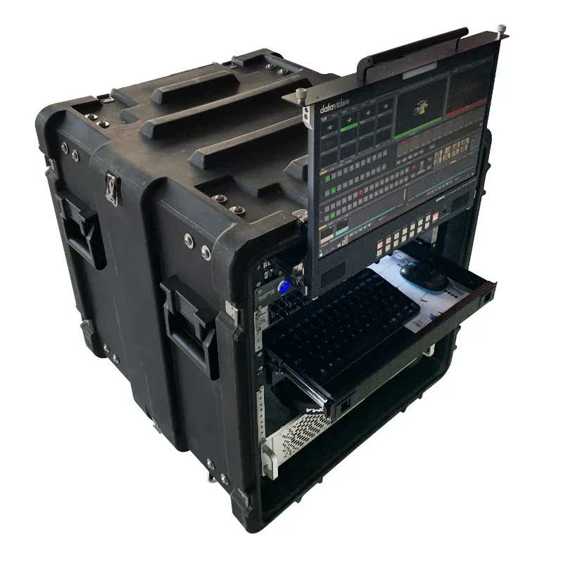 China factory OEM/ODM supplier for 8U Shockproof communication equipment simple rack case RJ8U plastic box