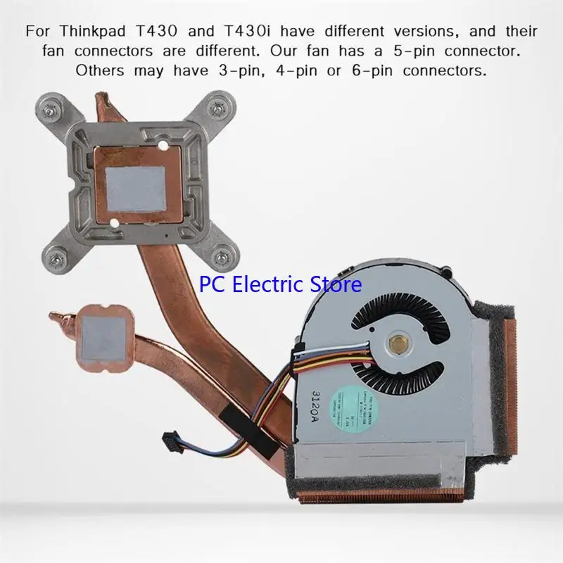 

F19C for DC Brushless Laptop Cooling Fan Heatsink for for IBM T430 T430i 04W3269 0B41089 Notebook Radiator for DC 5V 0.3A