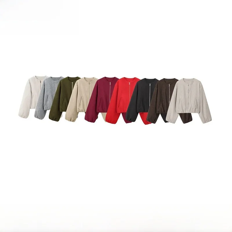 

Модная мягкая куртка-пилот ZR Sle: Новинка осенне-зимнего сезона, женская, из полиэстера, теплая, с длинными рукавами, на молнии