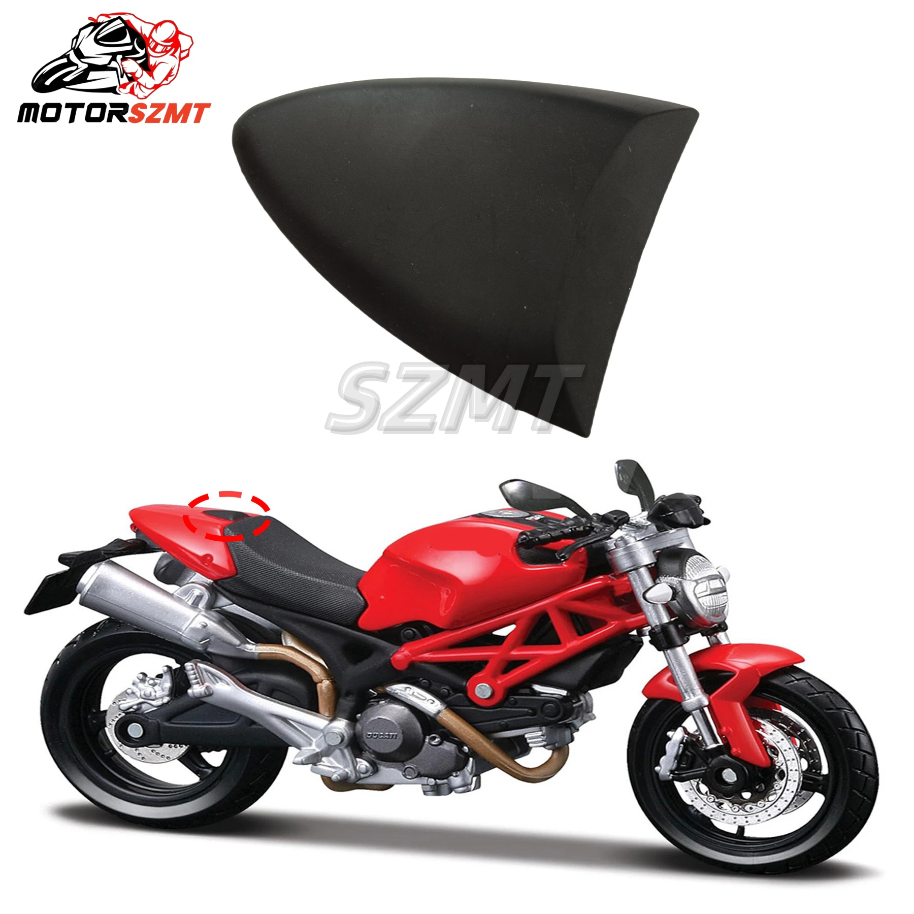 

For DUCATI Monster 696 795 796 1100S 1100EVO Motorcycle Accessories Rear Tail Upper Cover Rubber ABS Injection Fairing