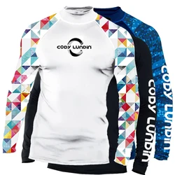 Cody Lundin Rash Guard for Men UPF 50+ Long Sleeve UV Sun Protection Mens Swim Shirt Quick Dry SPF Shirt for Swimming Fishing